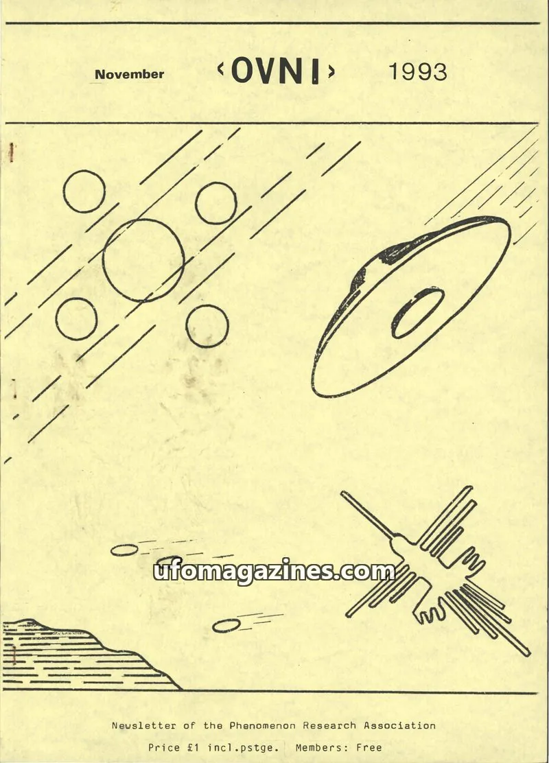 Cover of Phenomenon Research Association issue November: <OVNI>