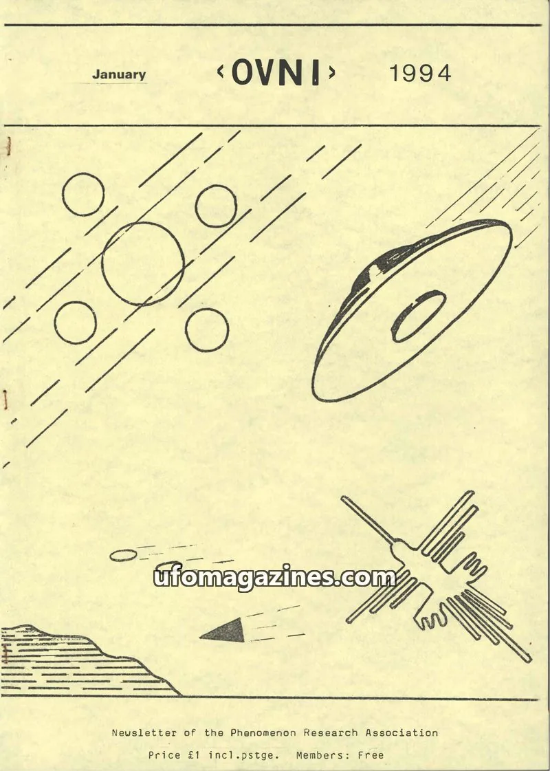 Cover of Phenomenon Research Association issue January: <OVNI>