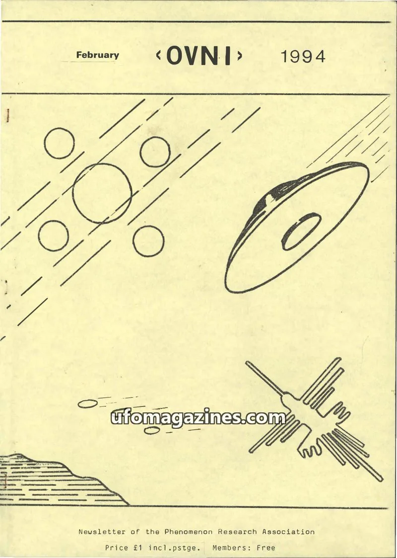 Cover of Phenomenon Research Association issue February: <OVNI>