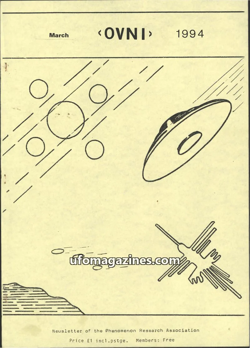 Cover of Phenomenon Research Association issue March: <OVNI>