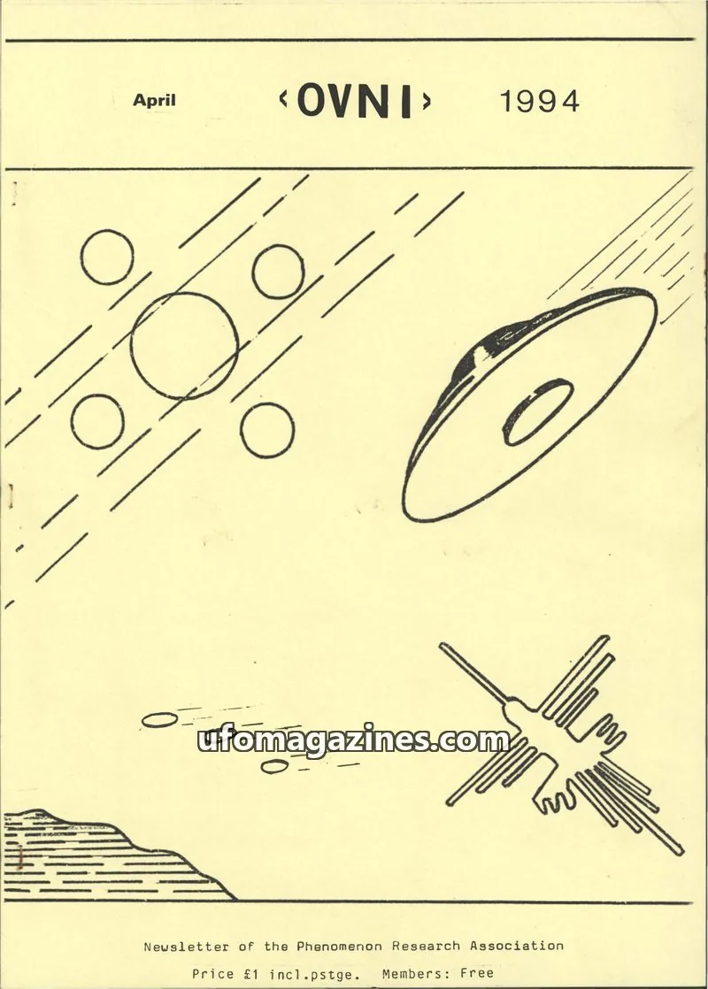 Cover of Phenomenon Research Association issue April: <OVNI>