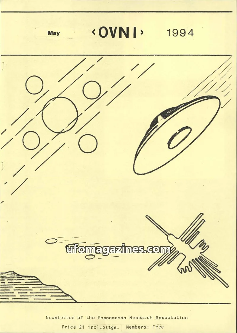Cover of Phenomenon Research Association issue May 1994: <OVNI>