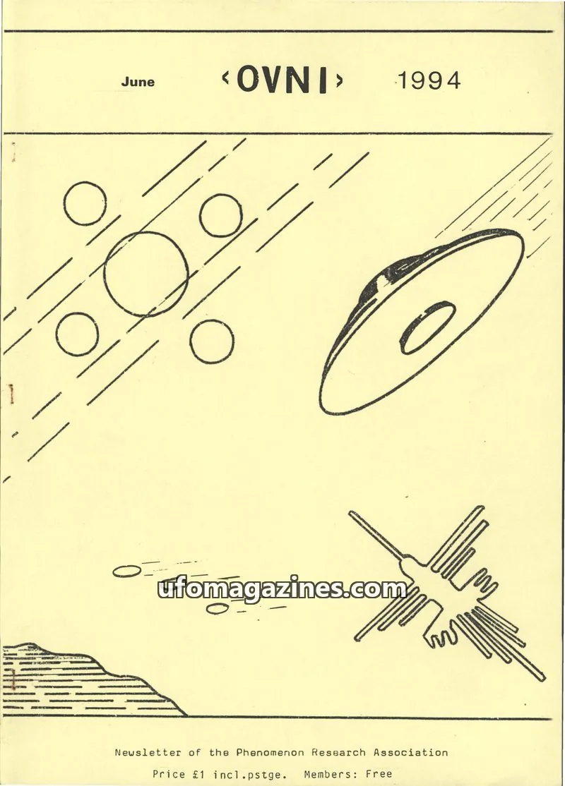 Cover of Phenomenon Research Association issue June: <OVNI>