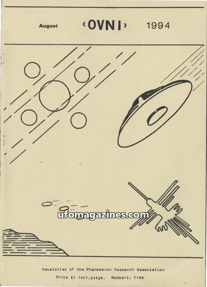 Cover of Phenomenon Research Association issue August: <OVNI>