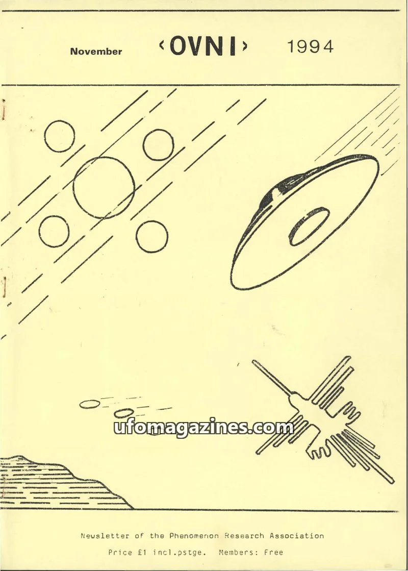 Cover of Phenomenon Research Association issue November: <OVNI>