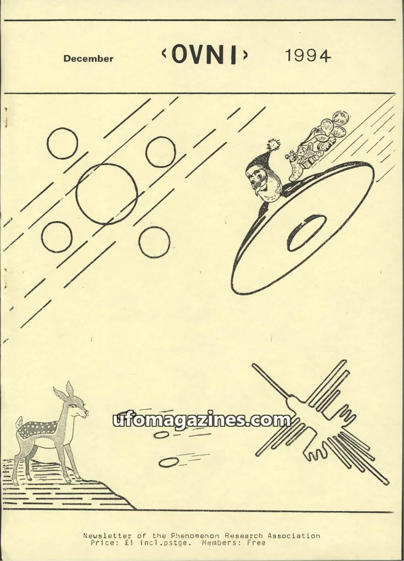 Cover of Phenomenon Research Association issue December: <OVNI>