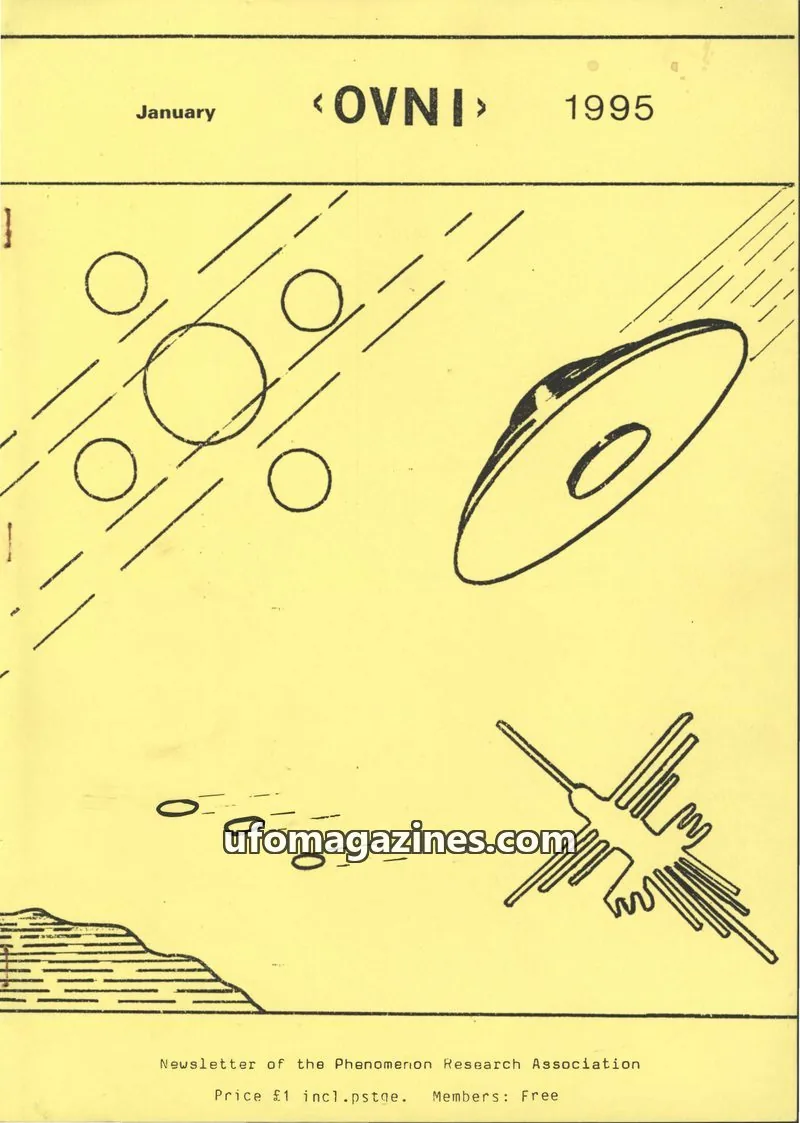 Cover of Phenomenon Research Association issue January: OVNI