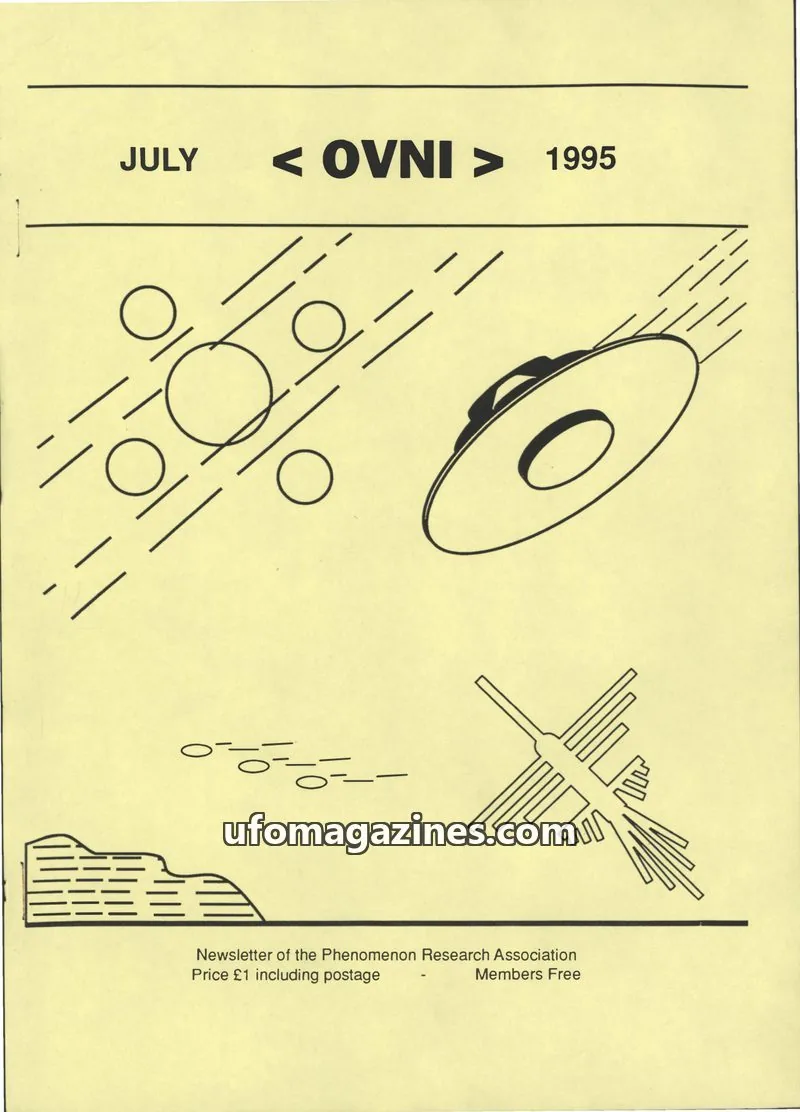 Cover of Phenomenon Research Association issue JULY: < OVNI >