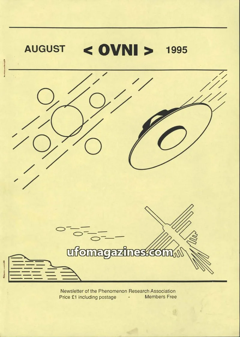 Cover of Phenomenon Research Association issue August 1995: < OVNI >