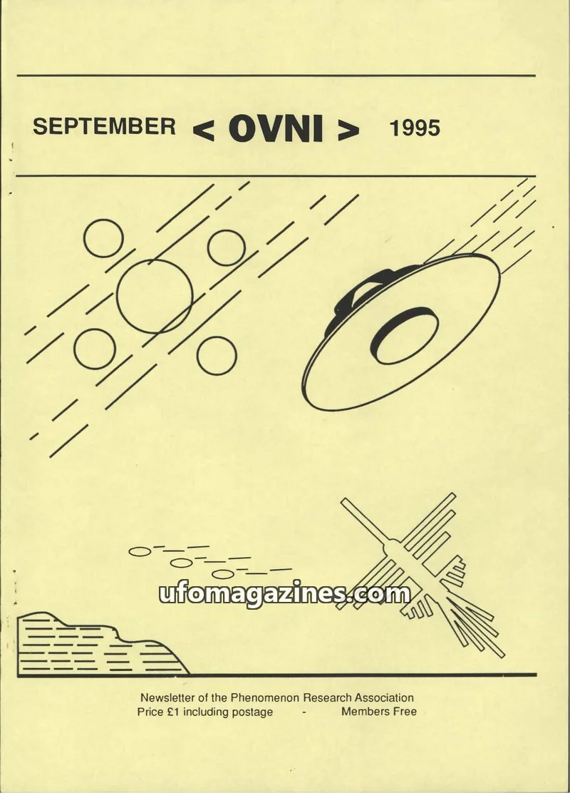 Cover of Phenomenon Research Association issue SEPTEMBER: OVNI