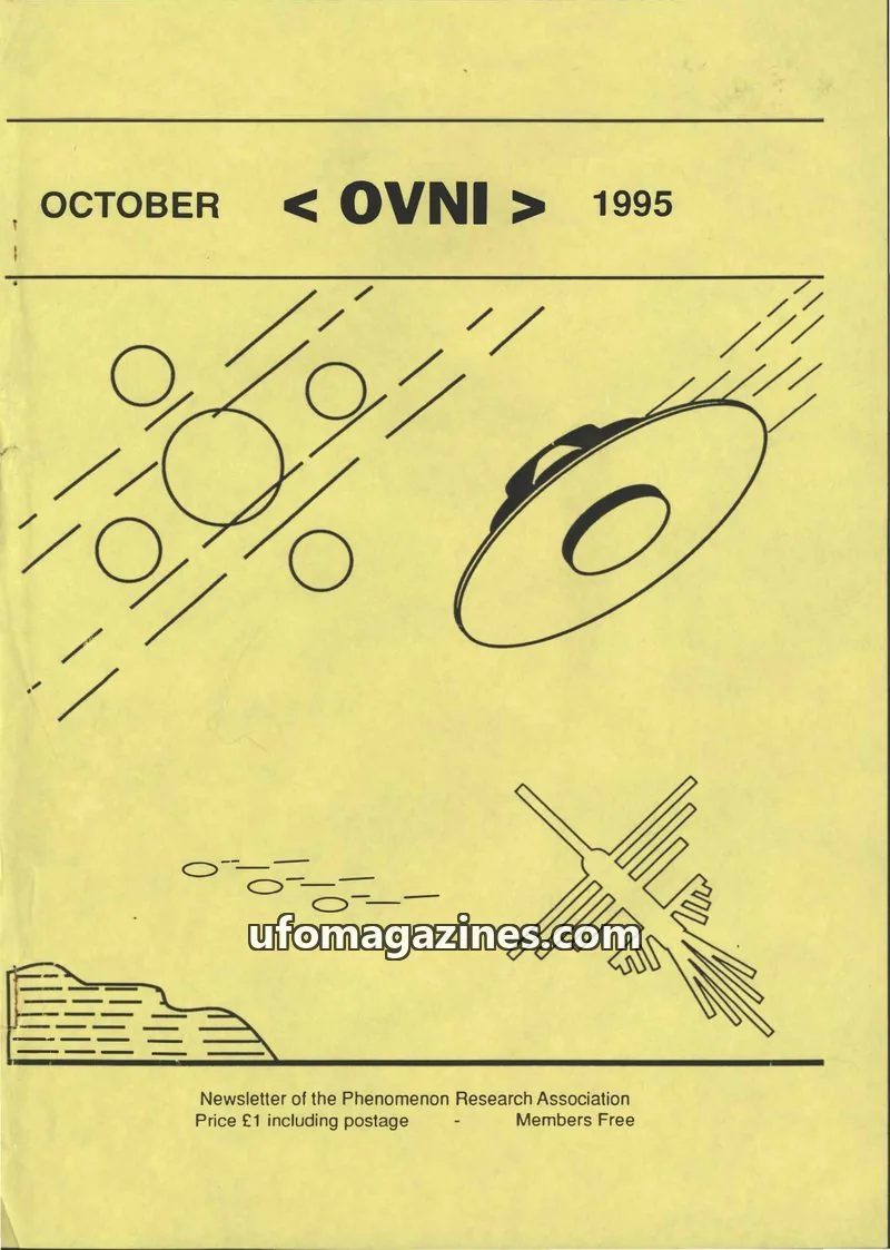 Cover of Phenomenon Research Association issue OCTOBER: < OVNI >