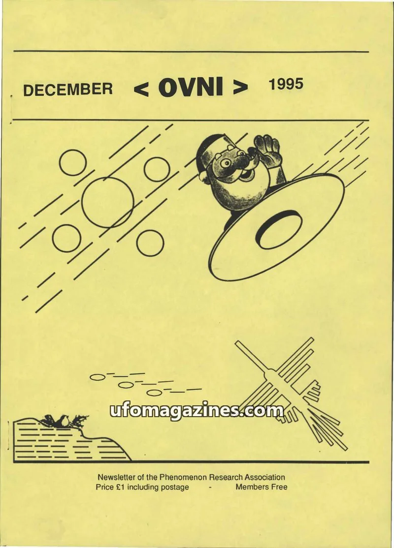 Cover of Phenomenon Research Association issue December 1995: < OVNI >