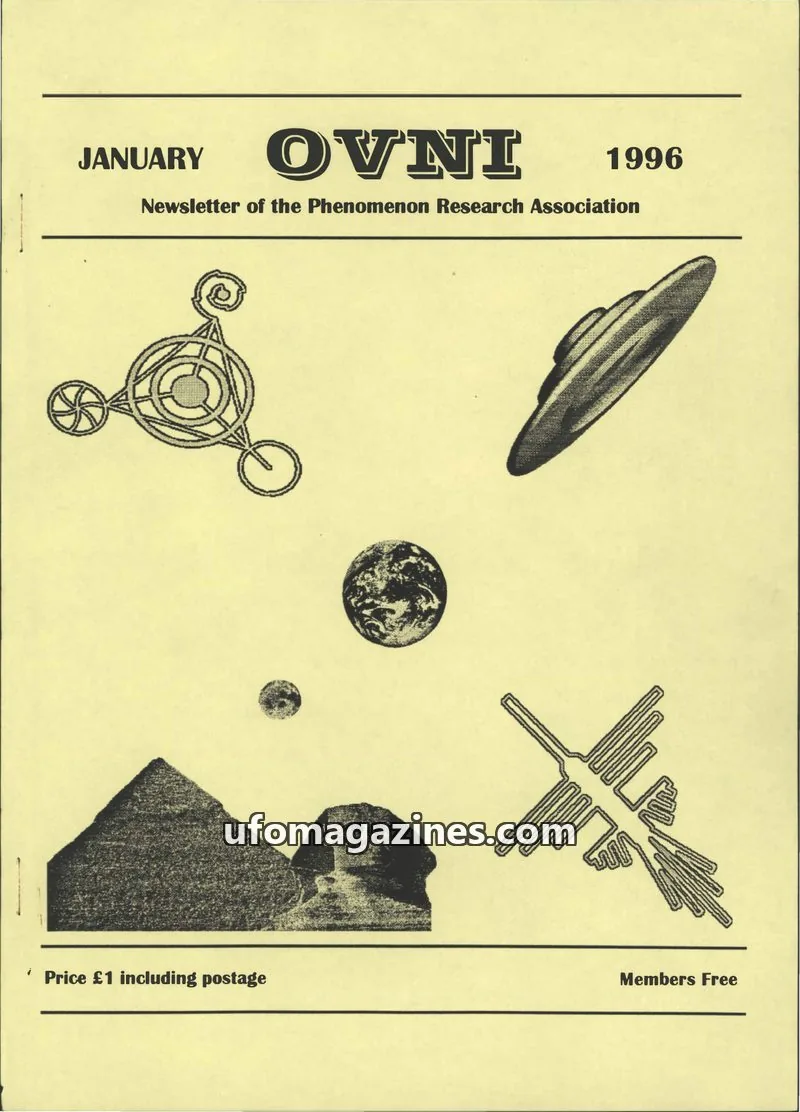Cover of Phenomenon Research Association issue January: OVNI