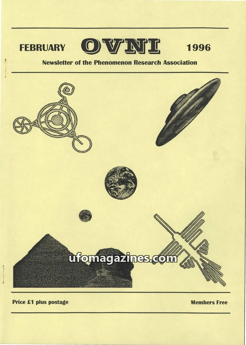 Cover of Phenomenon Research Association issue February: OVNI