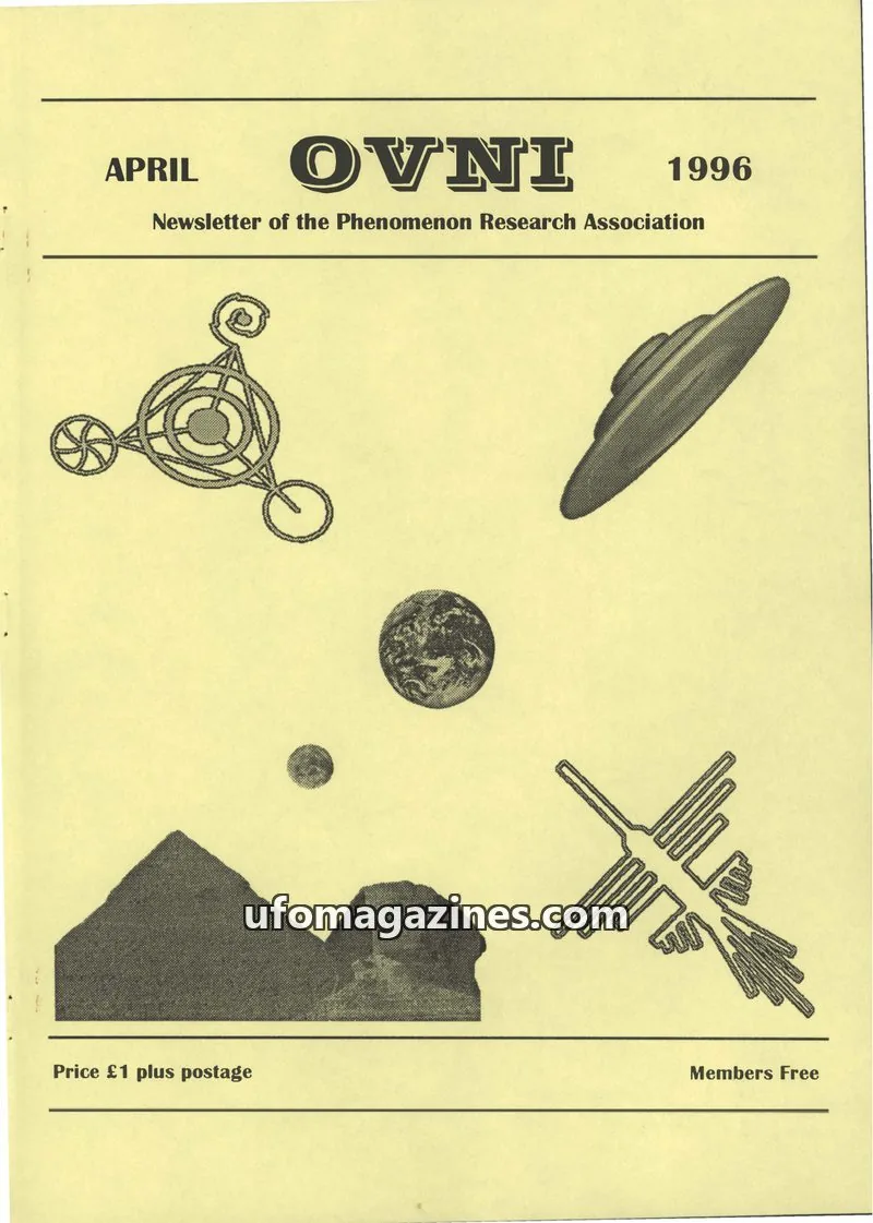 Cover of Phenomenon Research Association issue APRIL: OVNI