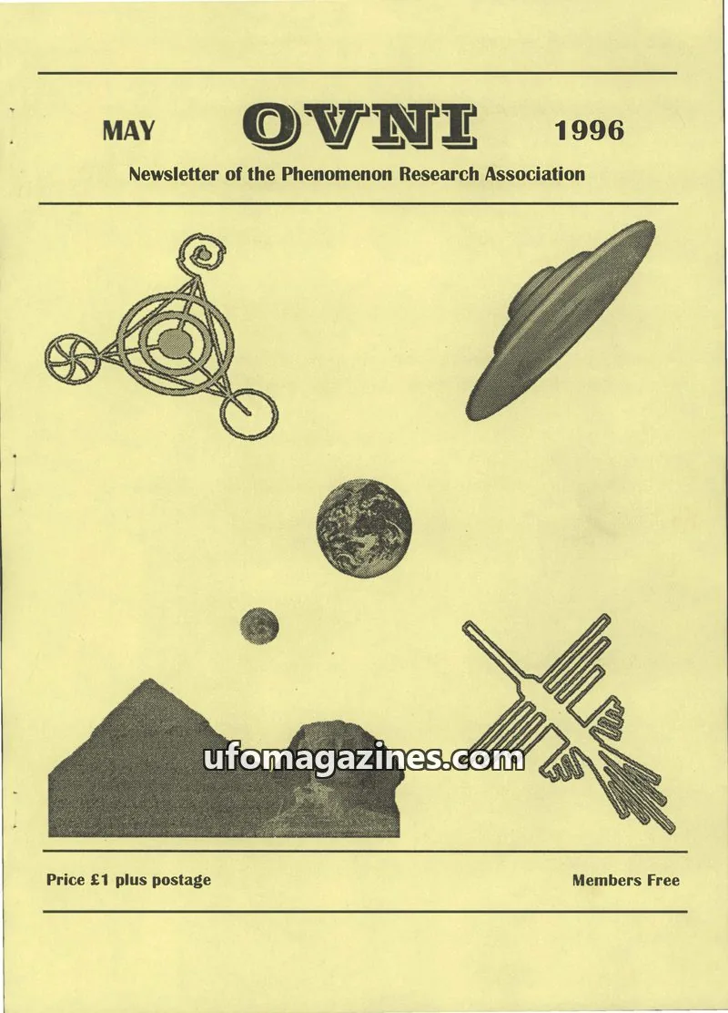 Cover of Phenomenon Research Association issue MAY: OVNI