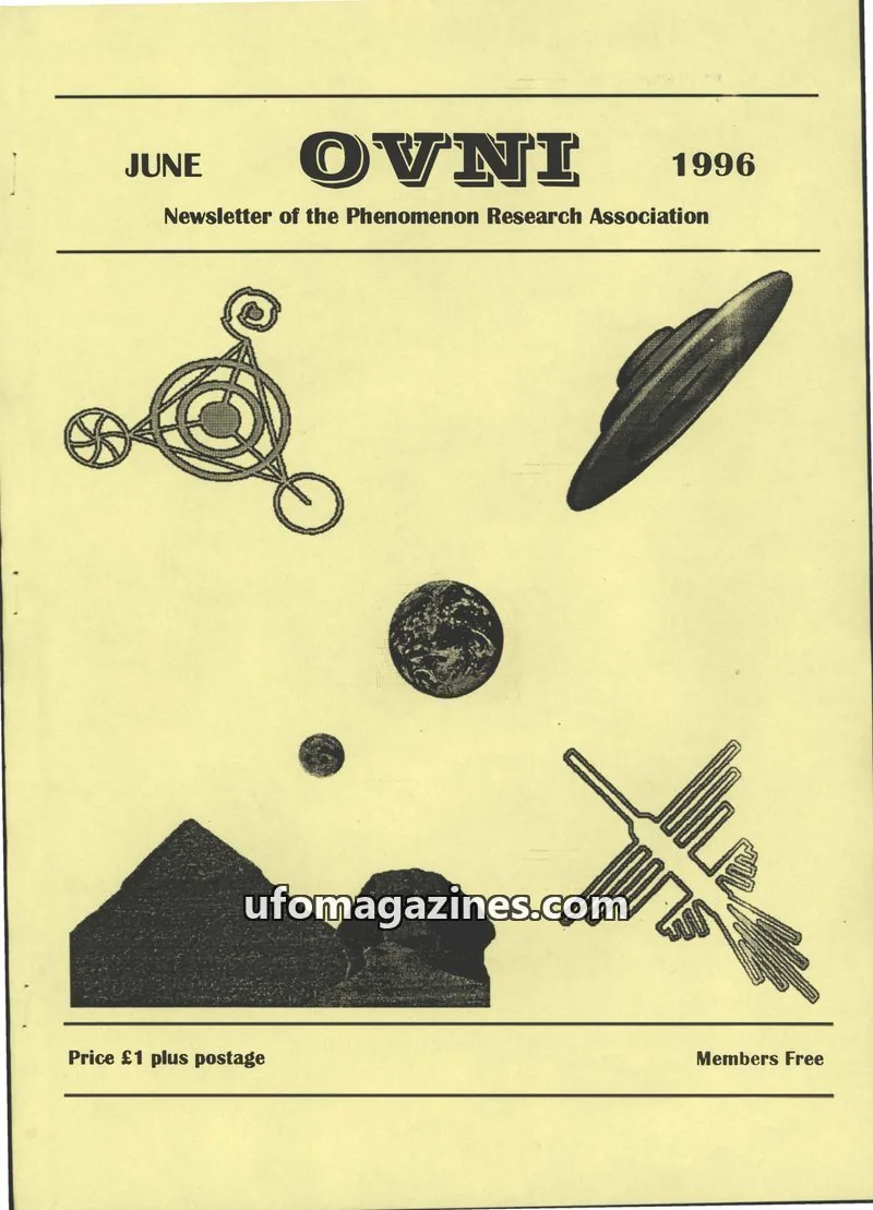 Cover of Phenomenon Research Association issue June: OVNI