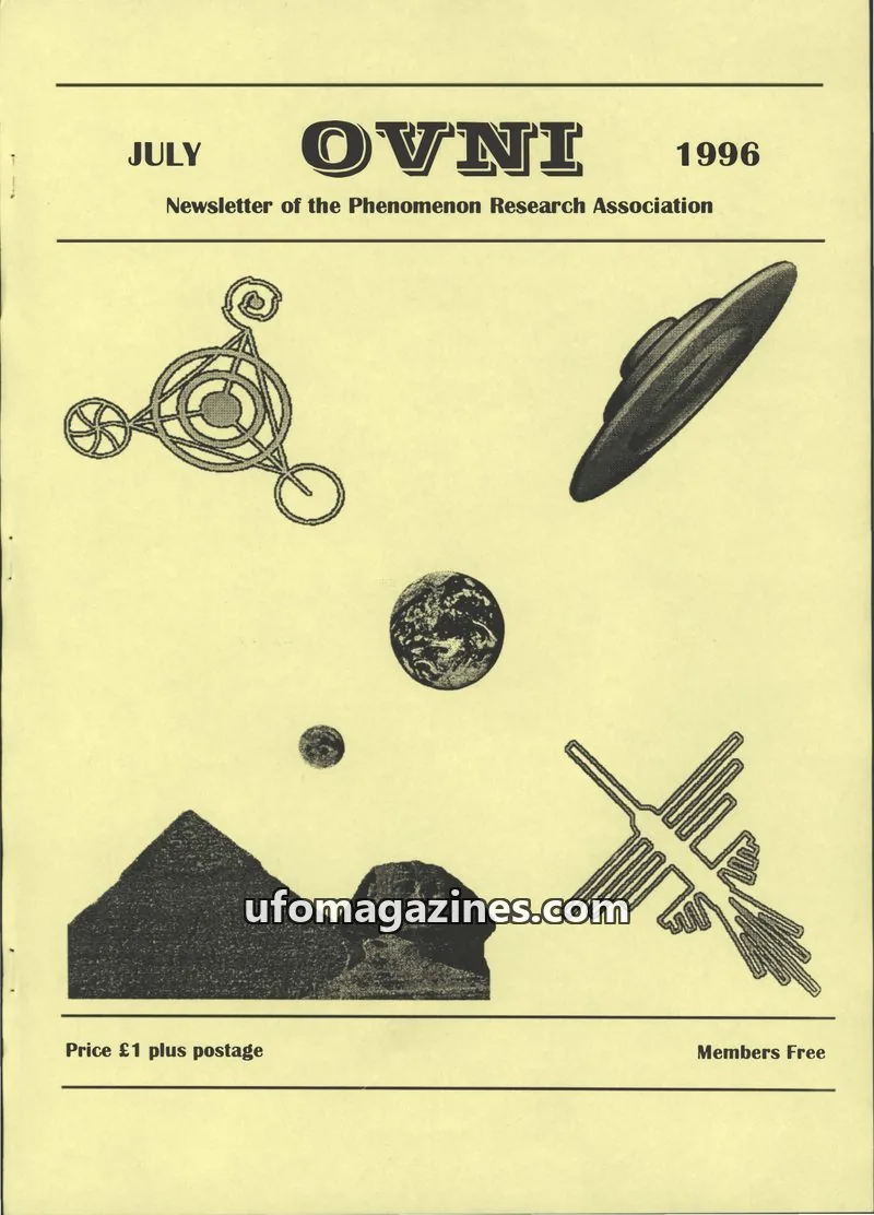Cover of Phenomenon Research Association issue July: OVNI