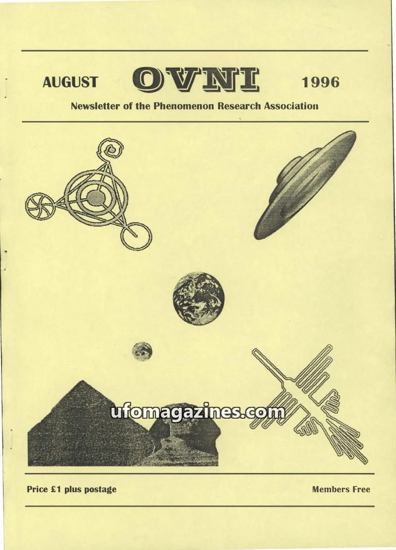 Cover of Phenomenon Research Association issue August: OVNI