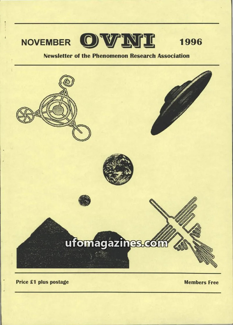Cover of Phenomenon Research Association issue November: OVNI