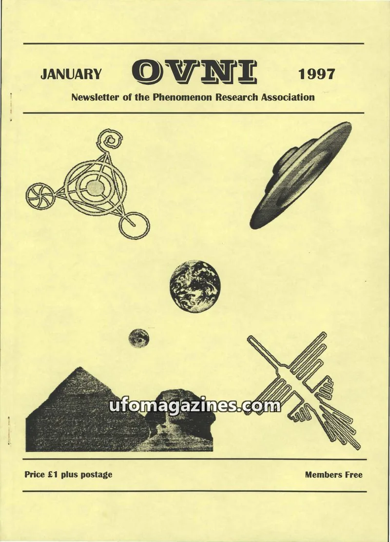 Cover of Phenomenon Research Association issue January: OVNI