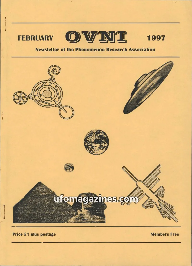 Cover of Phenomenon Research Association issue February: OVNI