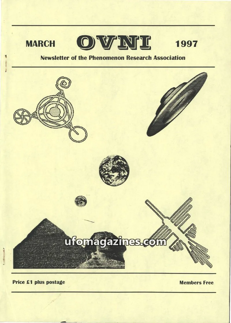 Cover of Phenomenon Research Association issue March: OVNI