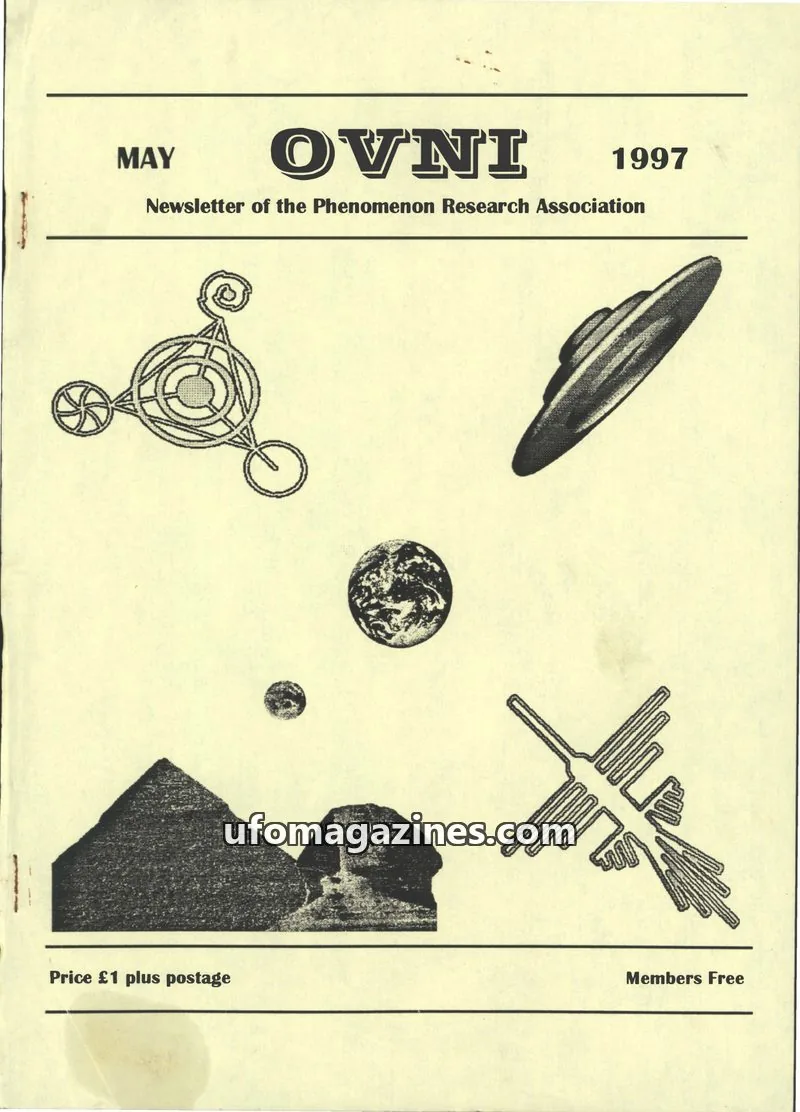 Cover of Phenomenon Research Association issue MAY: OVNI