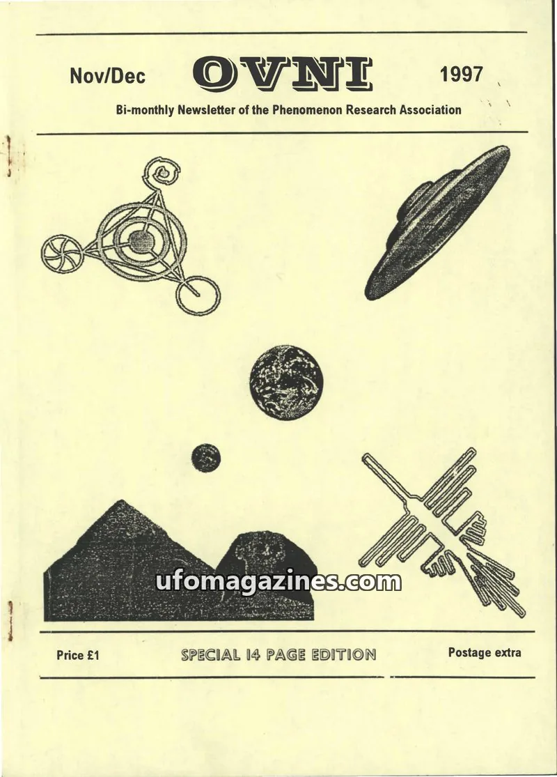 Cover of Phenomenon Research Association issue Nov/Dec: OVNI