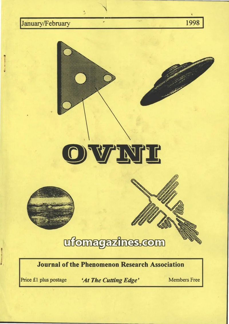 Cover of Phenomenon Research Association issue January/February: OVNI