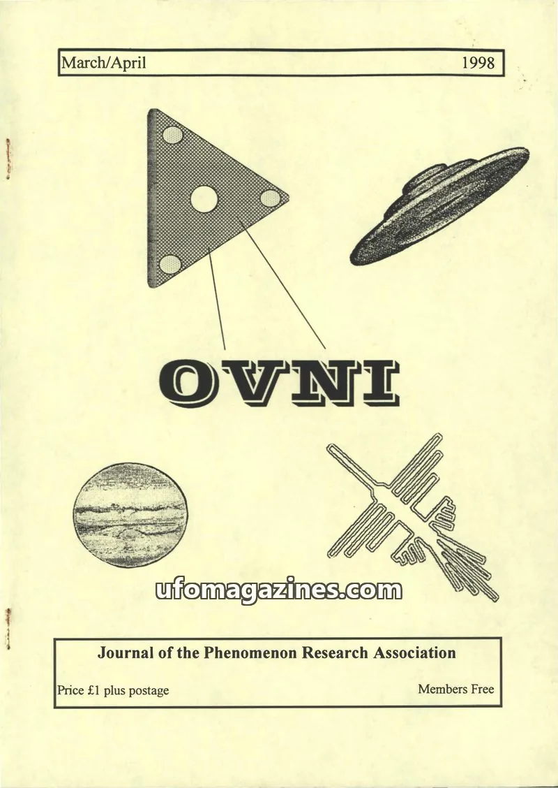 Cover of Phenomenon Research Association issue March/April: OVNI