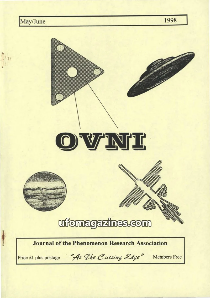 Cover of Journal of the Phenomenon Research Association issue May/June: OVNI