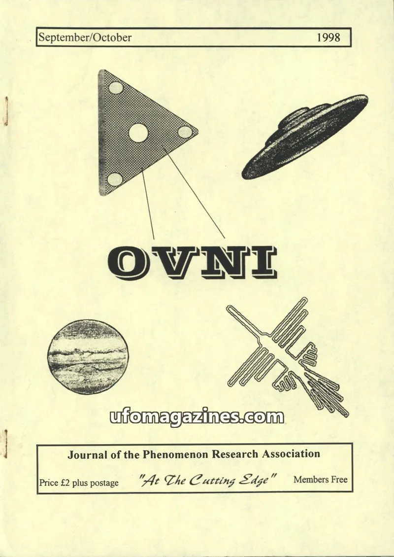 Cover of Journal of the Phenomenon Research Association issue September/October: OVNI
