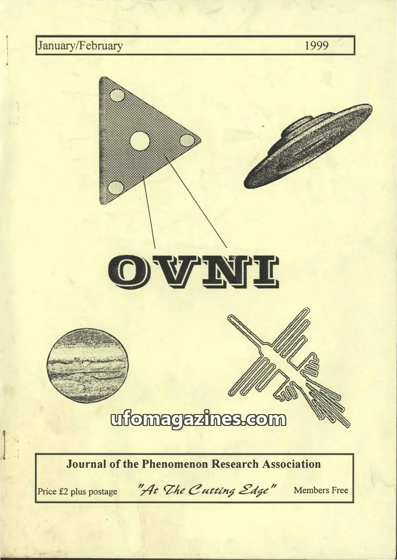 Cover of Journal of the Phenomenon Research Association issue January/February: OVNI