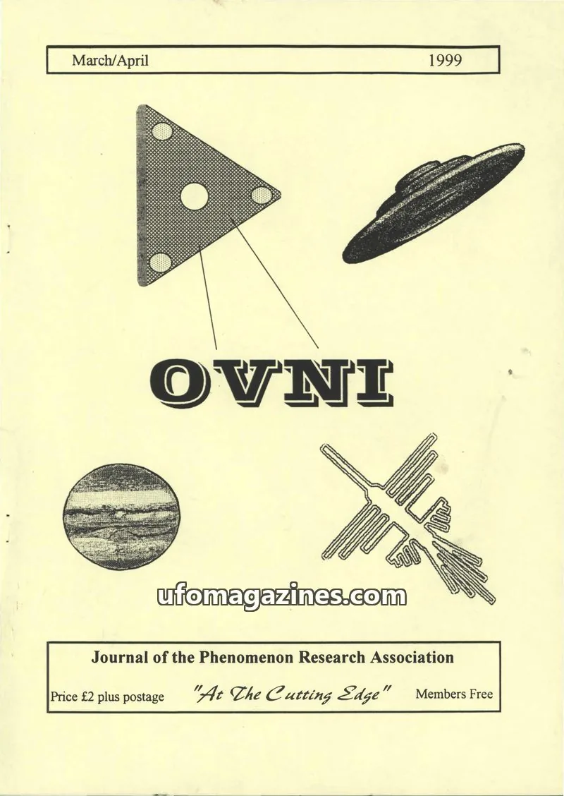 Cover of Journal of the Phenomenon Research Association issue March/April: OVNI