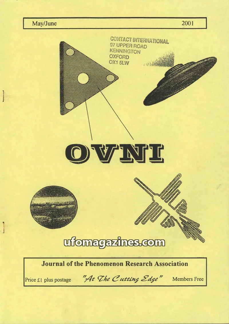 Cover of Journal of the Phenomenon Research Association issue May/June: OVNI