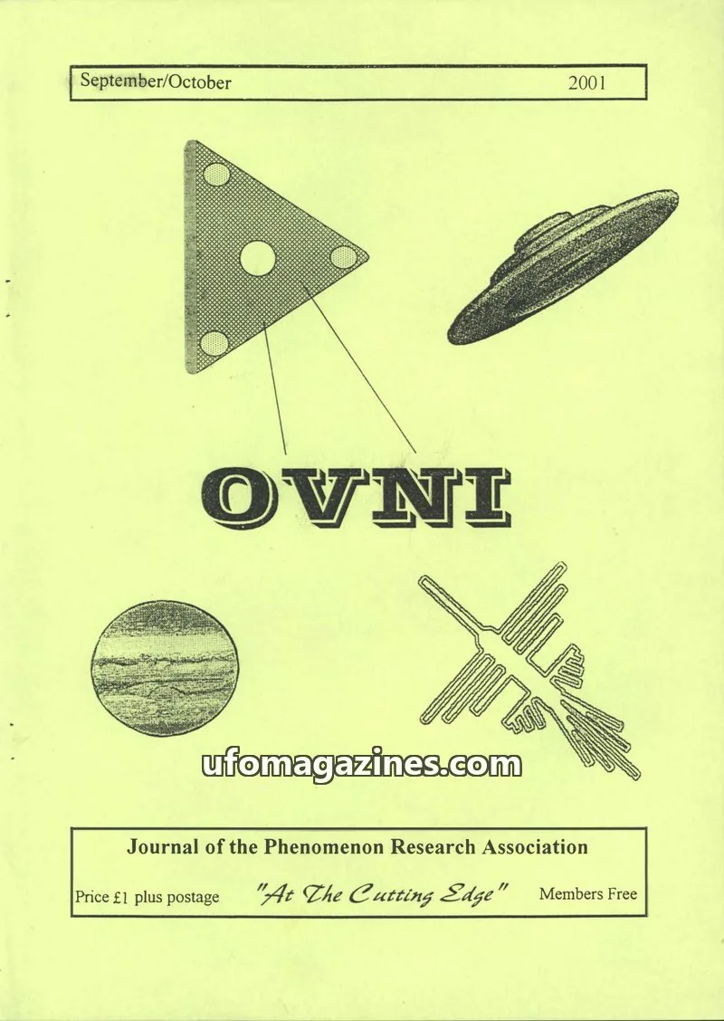 Cover of Journal of the Phenomenon Research Association issue September/October: OVNI