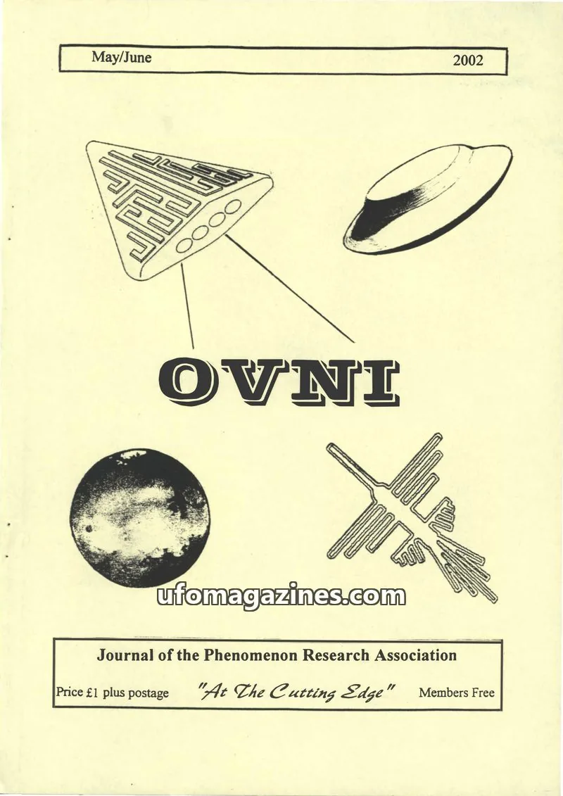 Cover of Journal of the Phenomenon Research Association issue May/June: OVNI