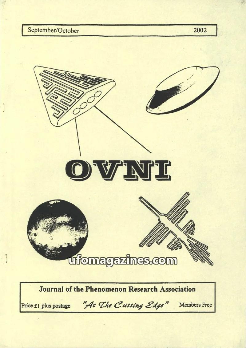 Cover of Journal of the Phenomenon Research Association issue September/October: OVNI