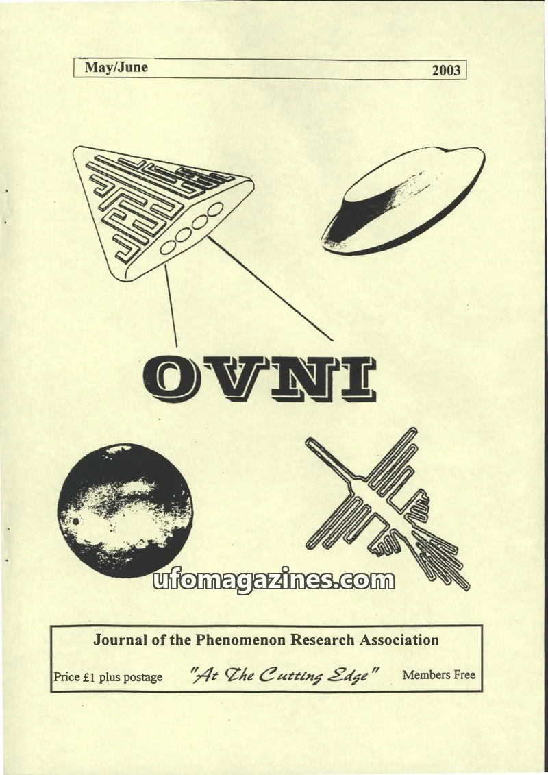 Cover of Journal of the Phenomenon Research Association issue May/June: OVNI
