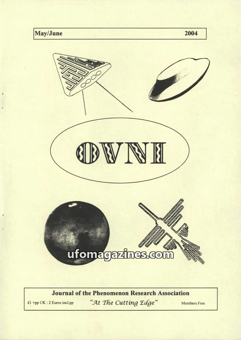 Cover of Journal of the Phenomenon Research Association issue May/June: OVNI