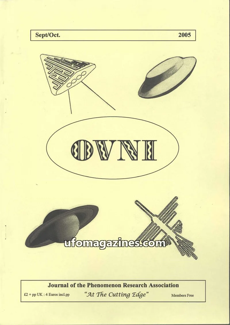Cover of Journal of the Phenomenon Research Association issue Sept/Oct: OVNI