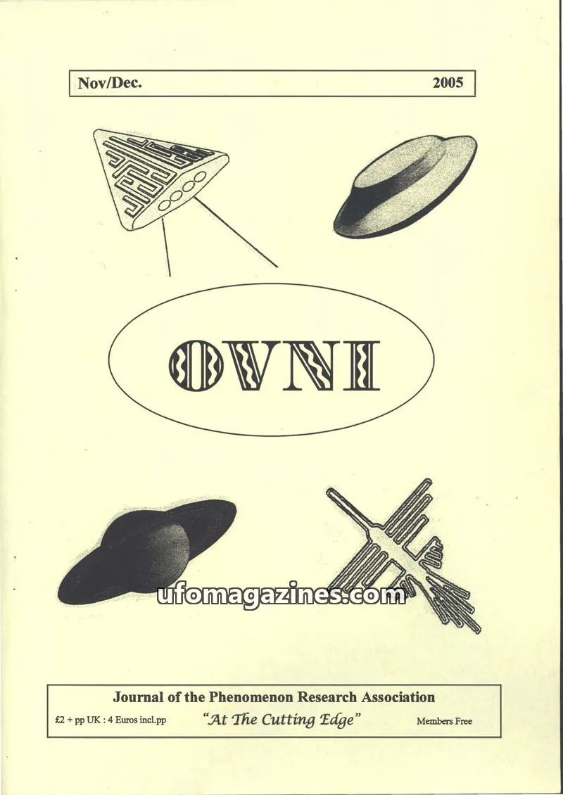 Cover of Journal of the Phenomenon Research Association issue Nov/December: OVNI