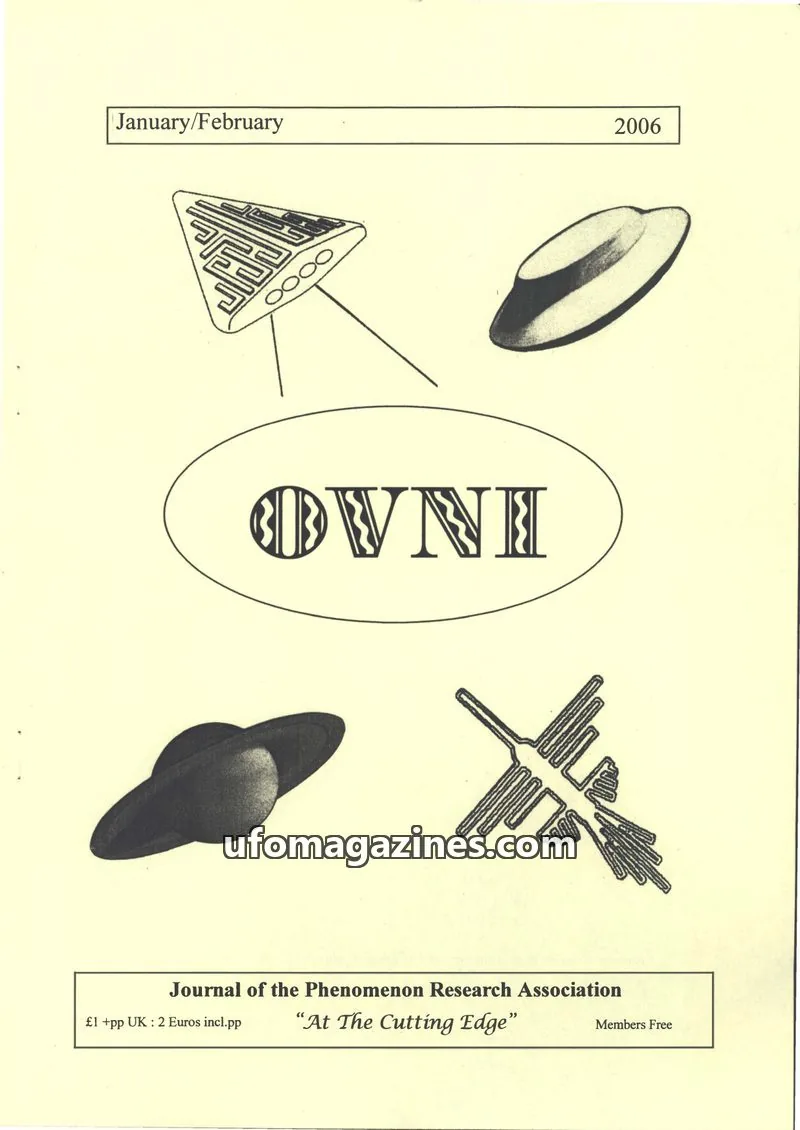 Cover of Journal of the Phenomenon Research Association issue January/February: OVNI