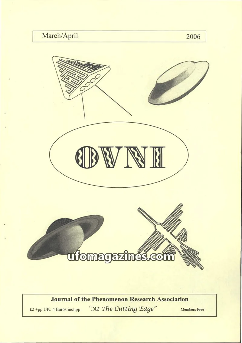 Cover of Journal of the Phenomenon Research Association issue March/April: OVNI