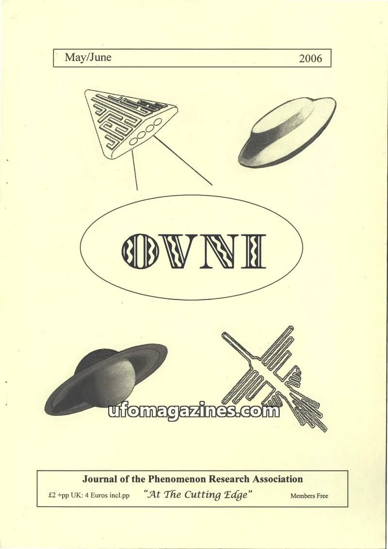 Cover of Journal of the Phenomenon Research Association issue May/June: OVNI