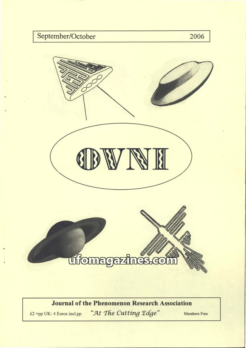 Cover of Journal of the Phenomenon Research Association issue September/October: OVNI