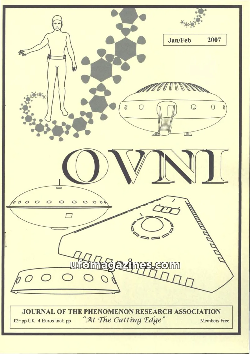 Cover of JOURNAL OF THE PHENOMENON RESEARCH ASSOCIATION issue Jan/Feb 2007: OVNI