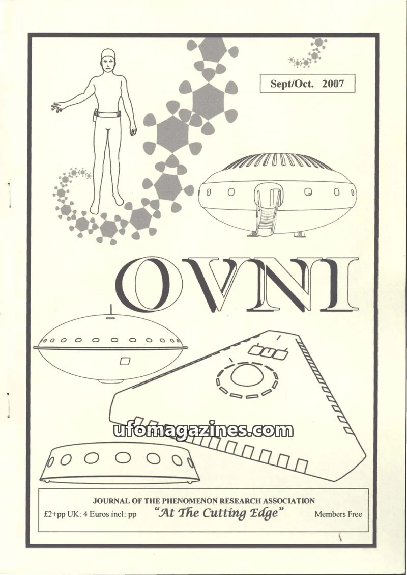 Cover of JOURNAL OF THE PHENOMENON RESEARCH ASSOCIATION issue September/October: OVNI