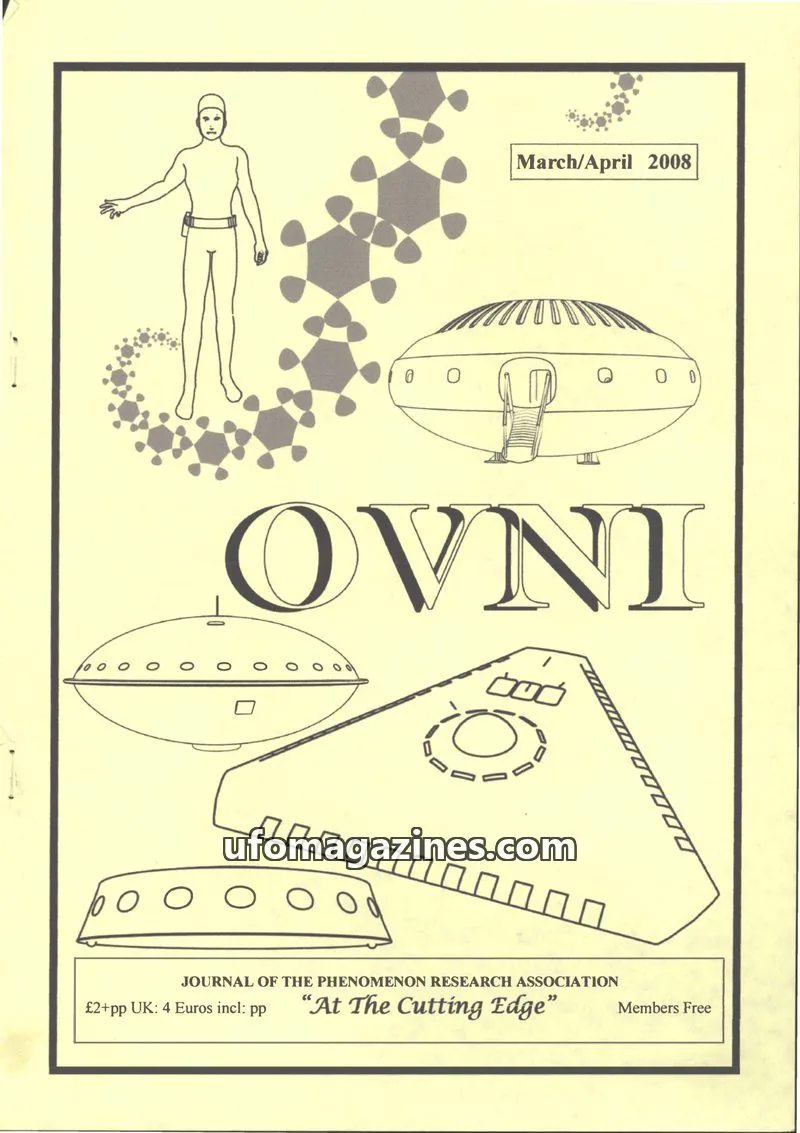 Cover of JOURNAL OF THE PHENOMENON RESEARCH ASSOCIATION issue March/April 2008: OVNI